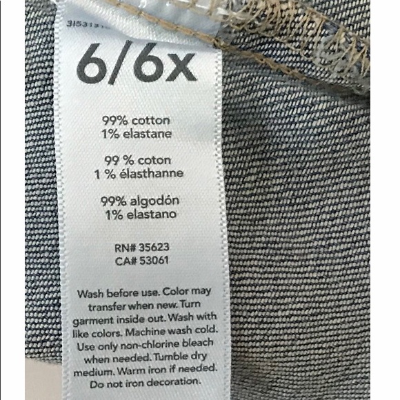 Girl’s Carter’s Denim Jacket Sz 6 / 6X Stretch BRAND NEW WITH TAGS  Blue - Picture 4 of 6